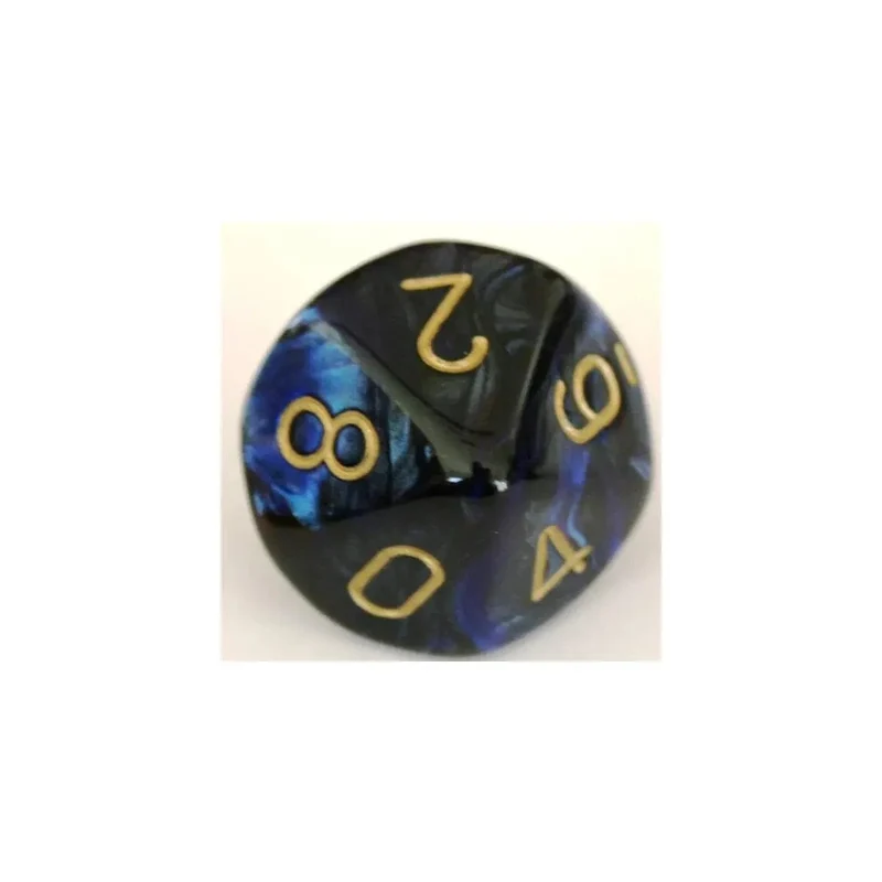 Chessex Scarab Royal Blue/Gold W10