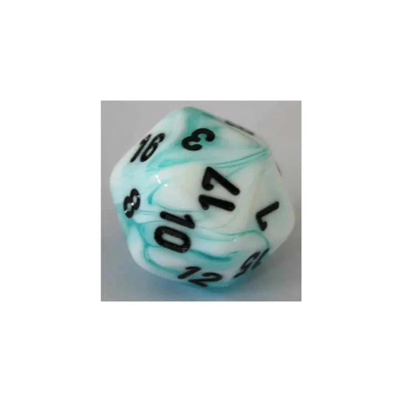Chessex Gemini Teal-White W20