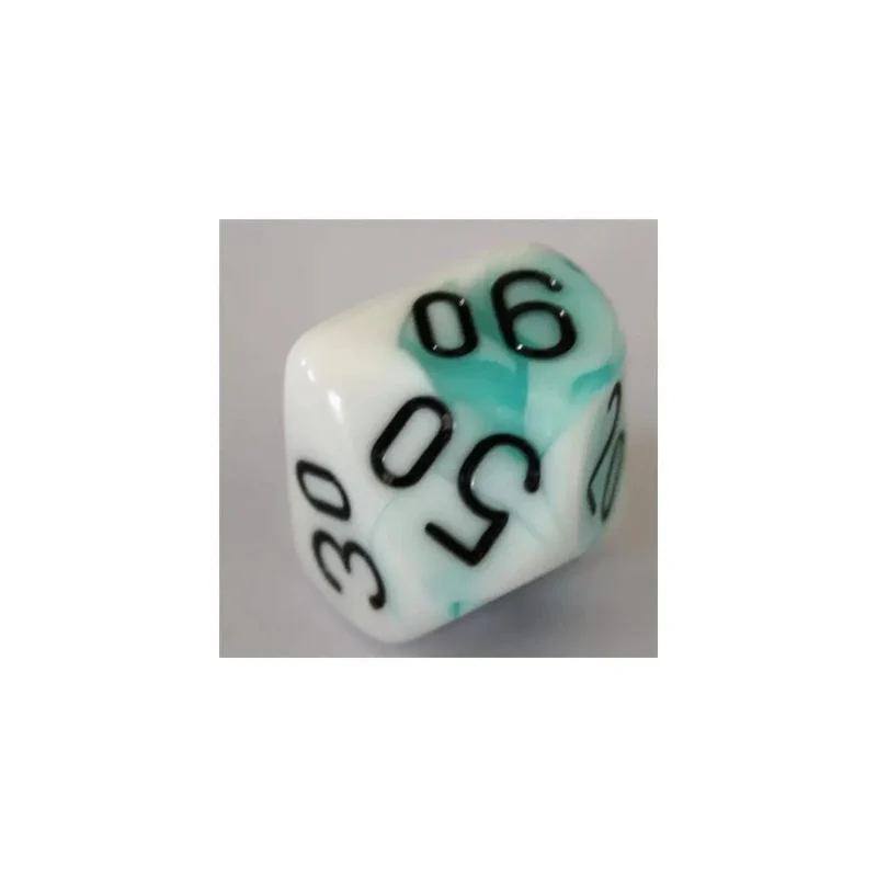 Chessex Gemini Teal-White W10-0