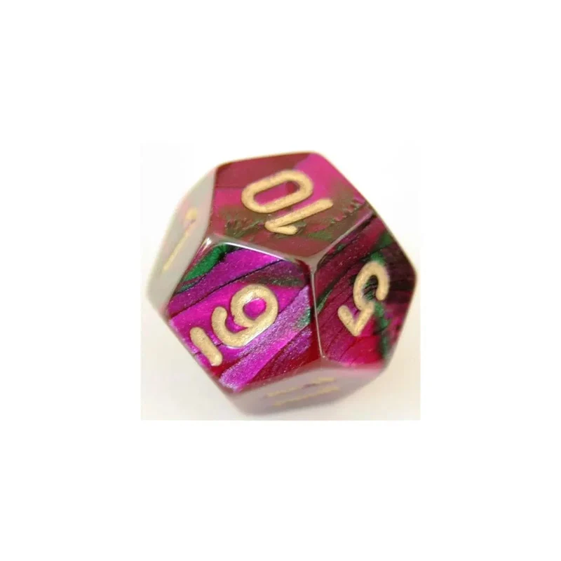 Chessex Gemini Green-Purple W12