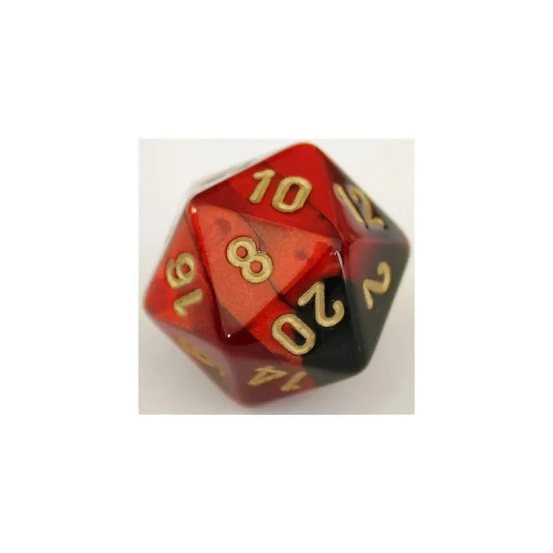 Chessex Gemini Black-Red W20