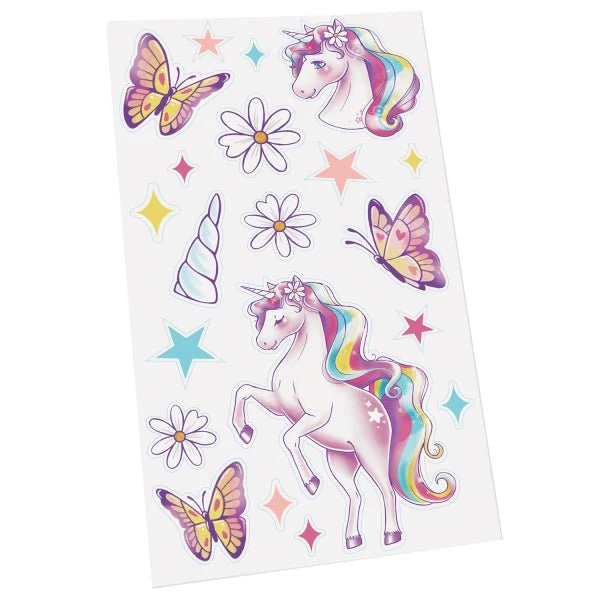 Einhorn Fake Tattoos 4 Stk