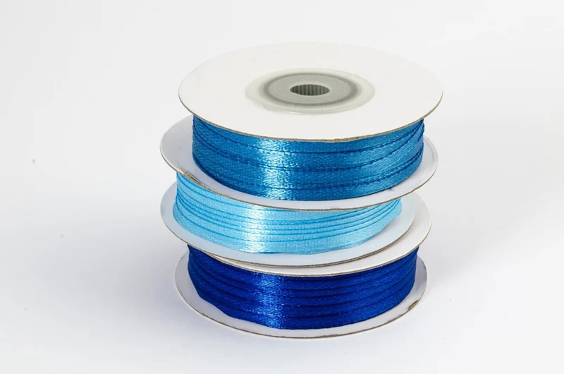 Blaues Band 3Mm Glanz 50m