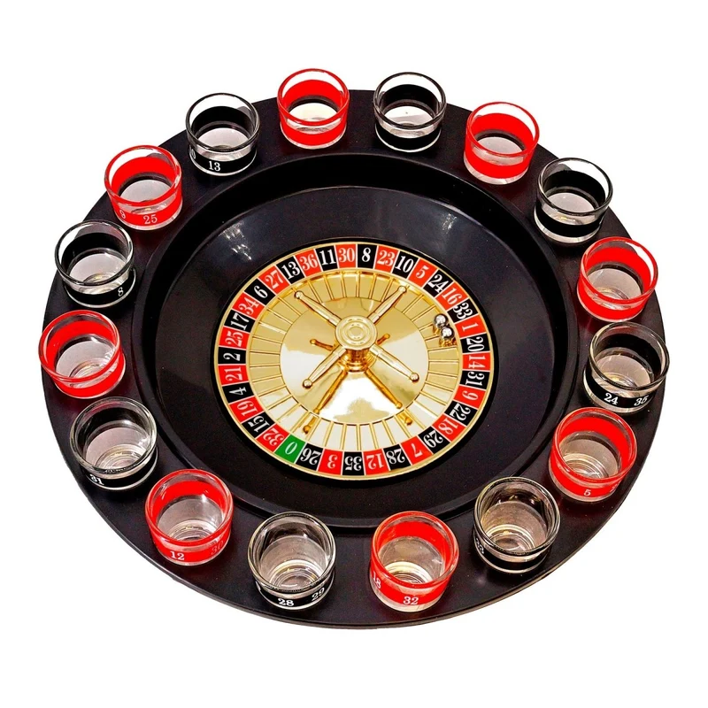 Rot-Schwarz-Getränkespiel Roulette