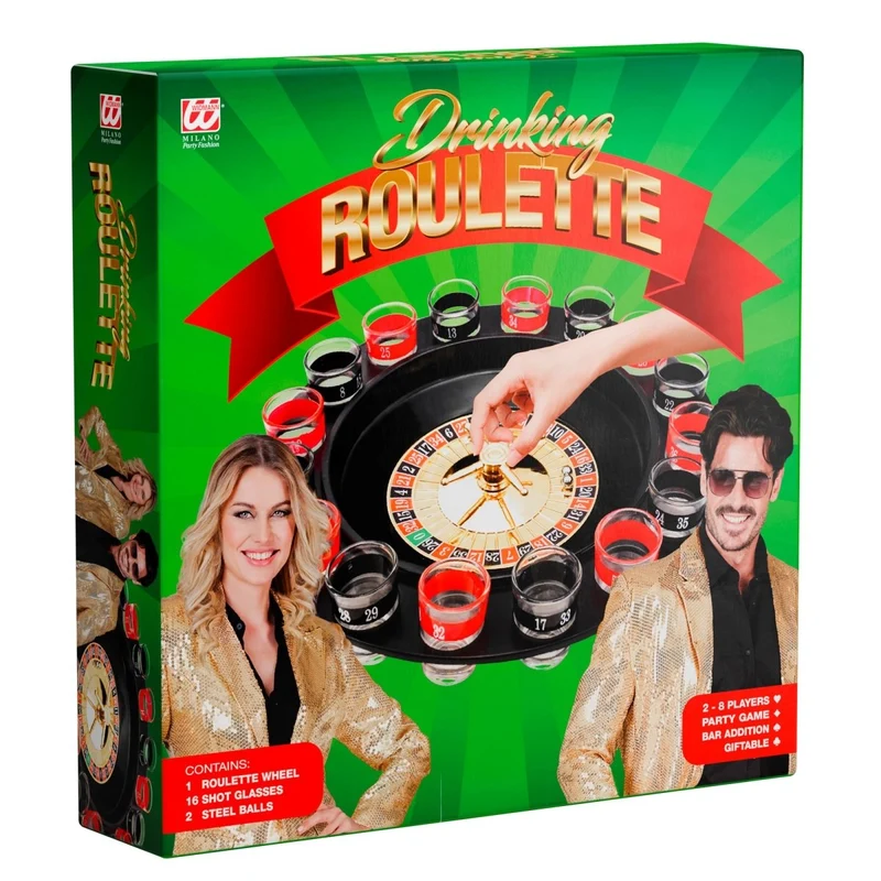 Rot-Schwarz-Getränkespiel Roulette