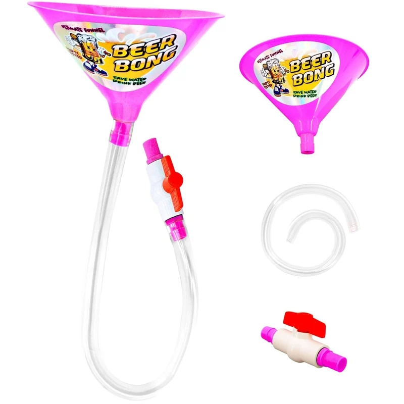 Biertrinkender Trichter Rosa