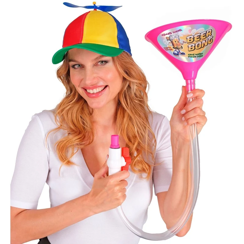 Biertrinkender Trichter Rosa