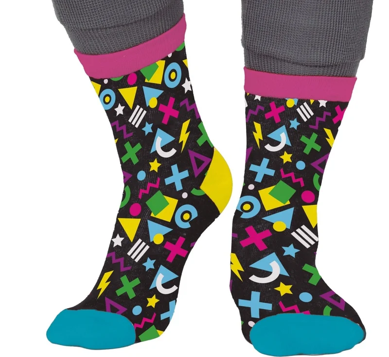 Neon 80S Socken Farbig