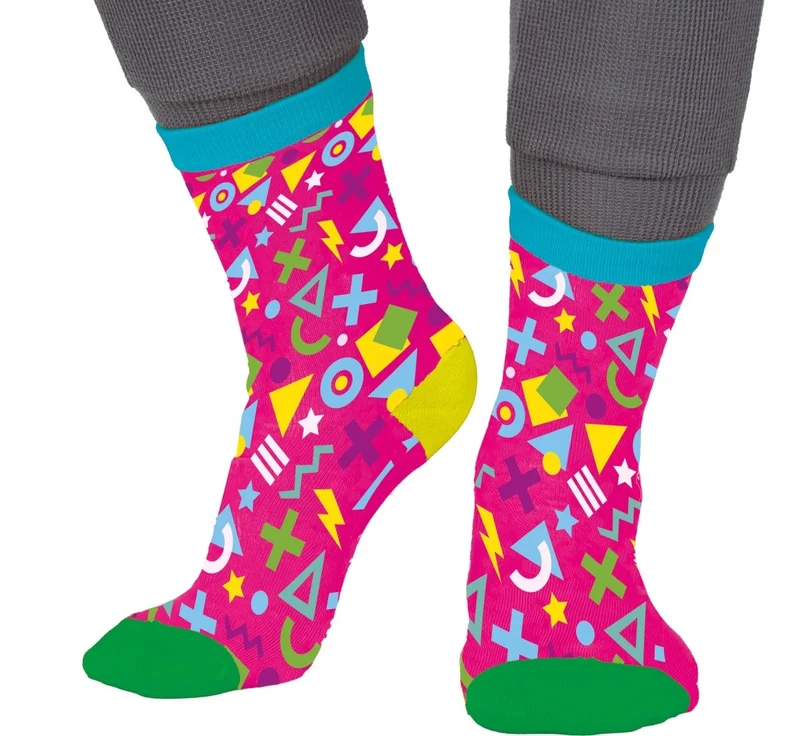 Neon 80S Socken Rosa