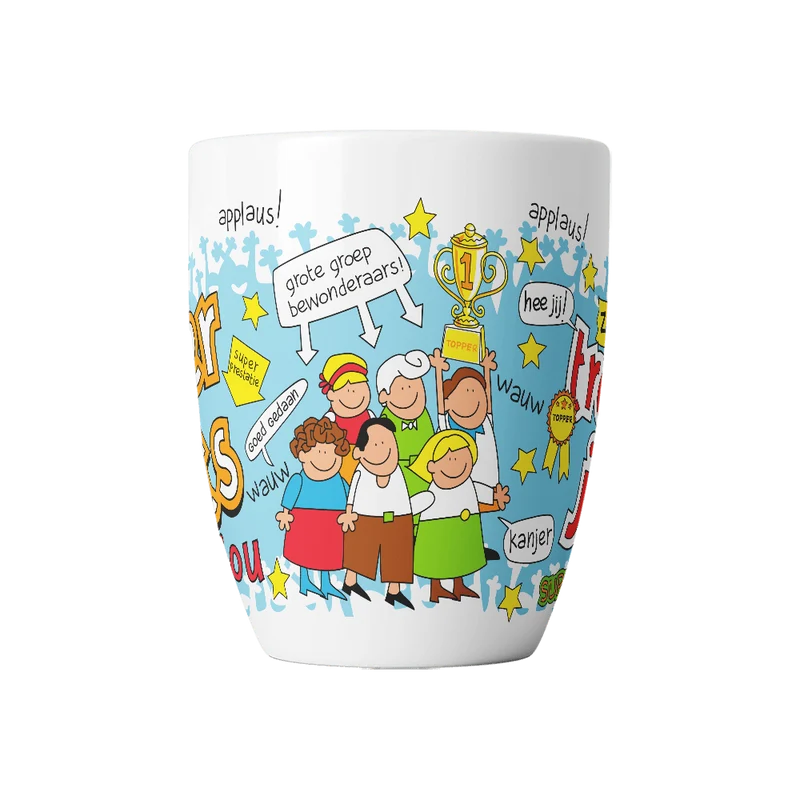 Proud Of You Becher Blau Weiß 12cm
