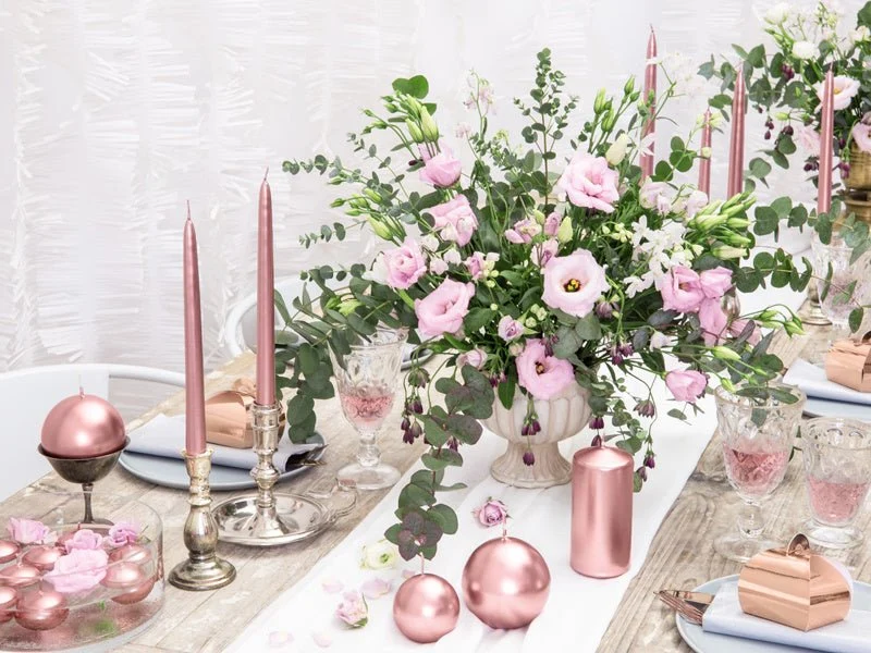 Schwimmende Kerze Rose Gold 4cm 50 Stk