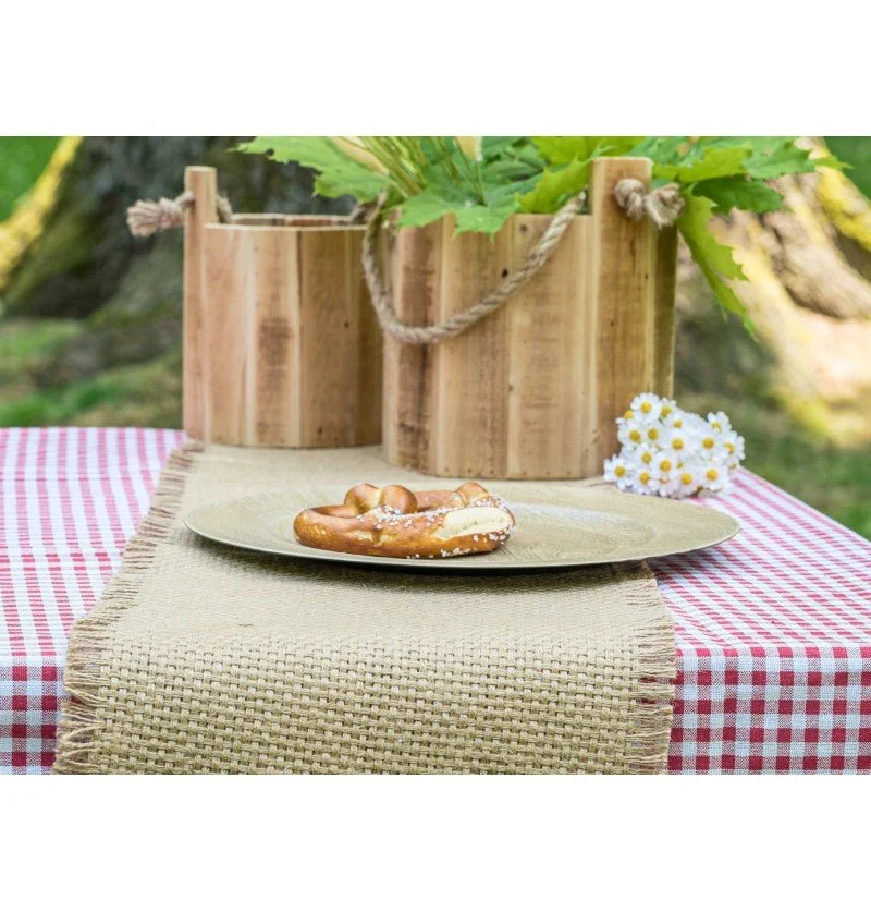 Beige Farbband Jute 10Cm 3m