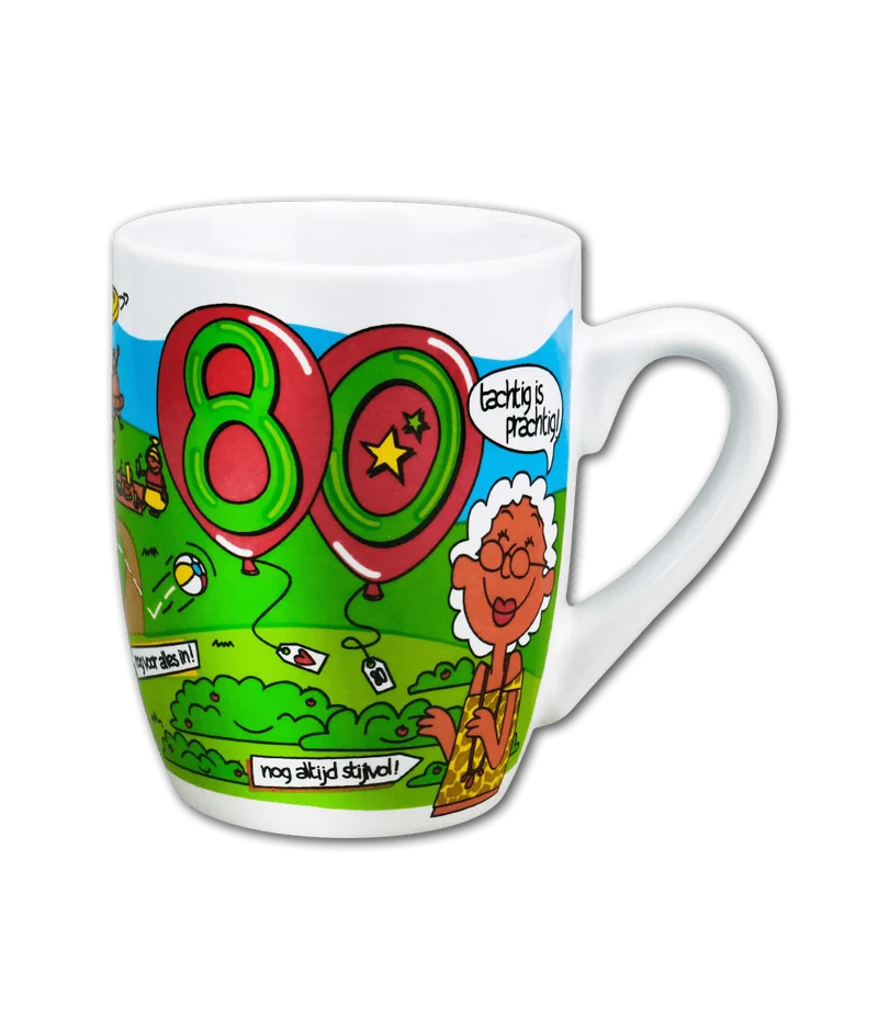 Becher 80 Jahre 12cm