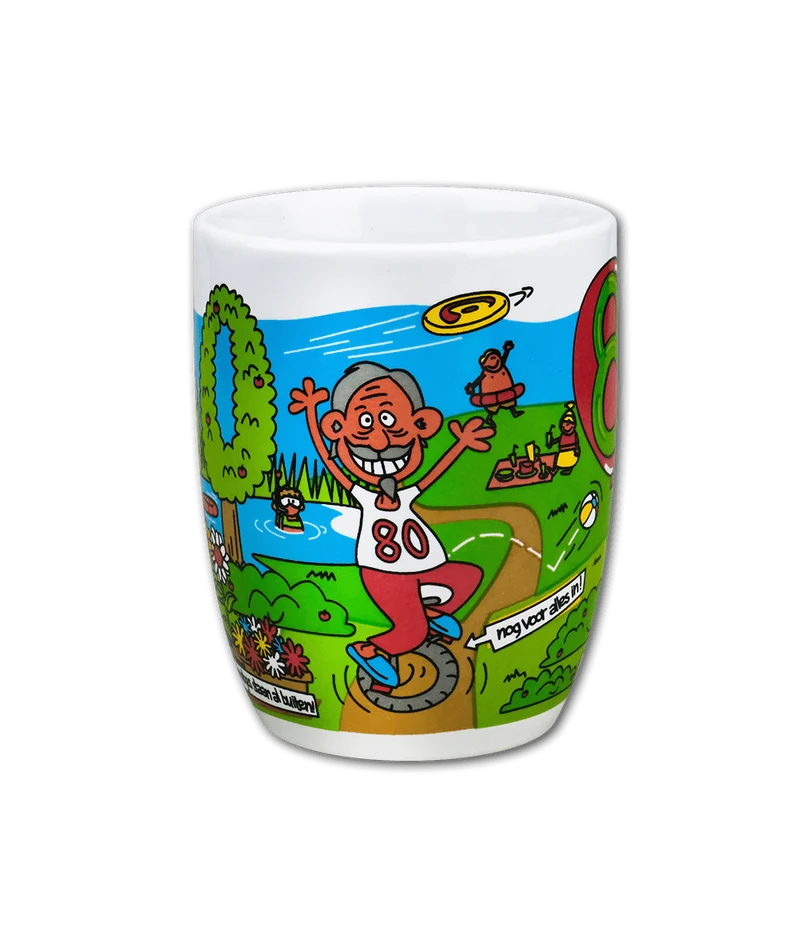Becher 80 Jahre 12cm