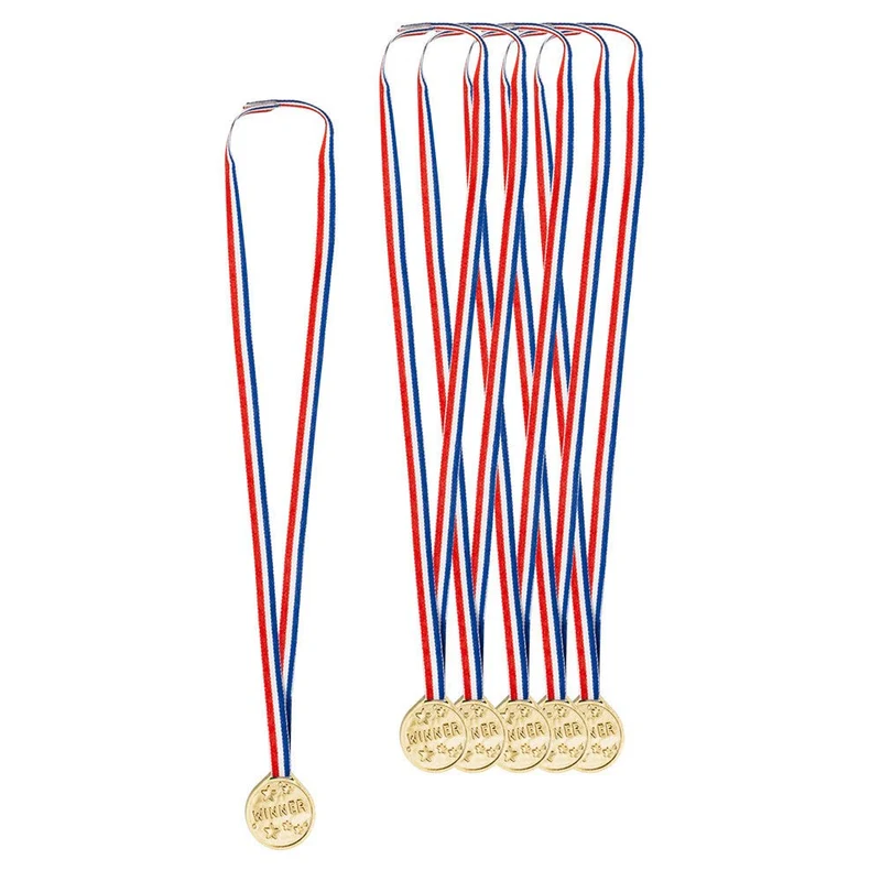 6 Medaillen Gewinner 3,5cm