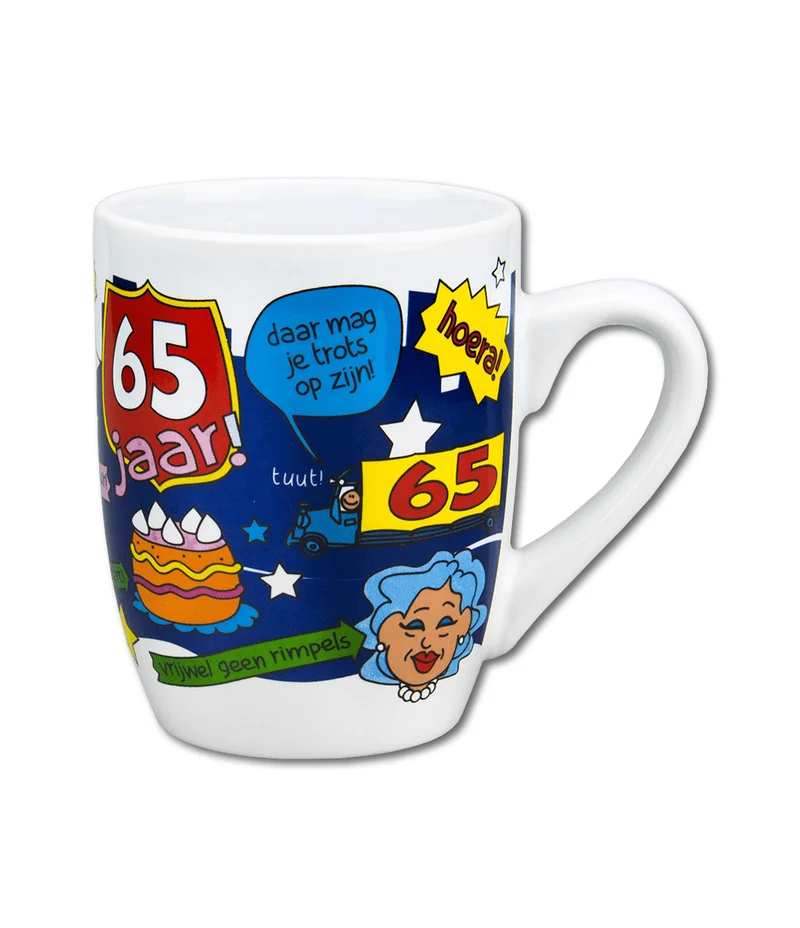 Becher 65 Jahre 12cm