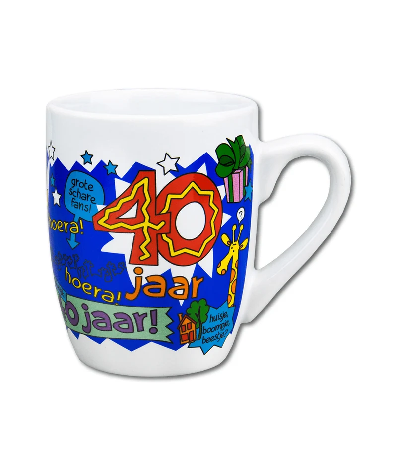 Becher 40 Years Man 12cm