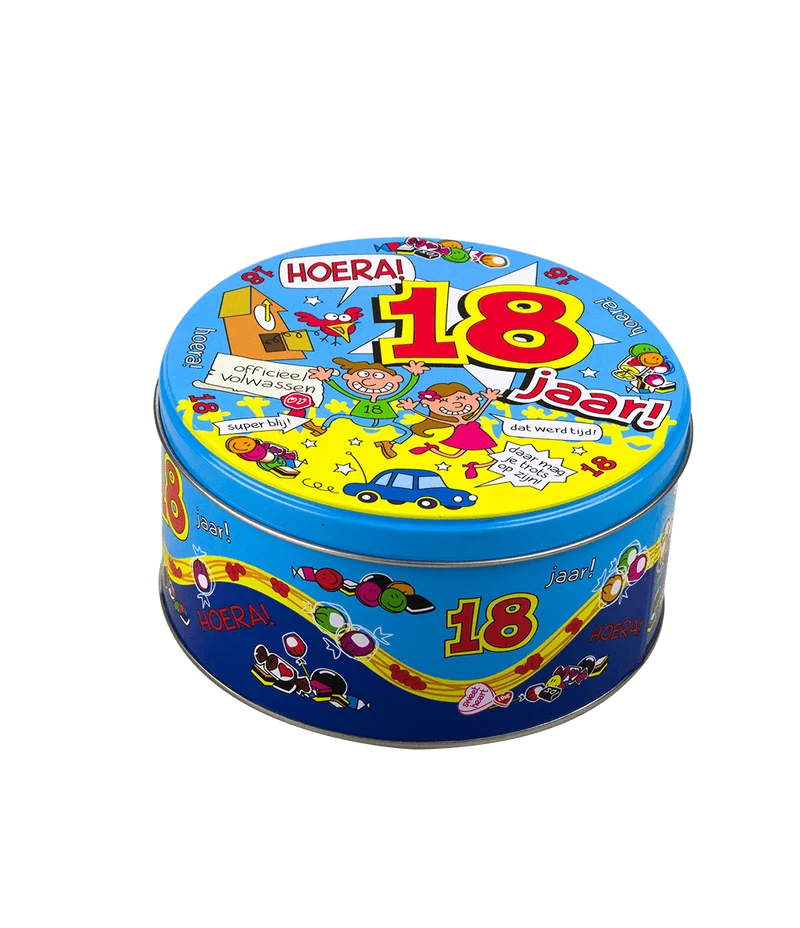 Bonbontrommel 18 Jahre 14cm