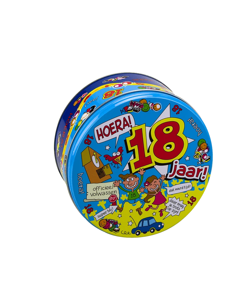 Bonbontrommel 18 Jahre 14cm