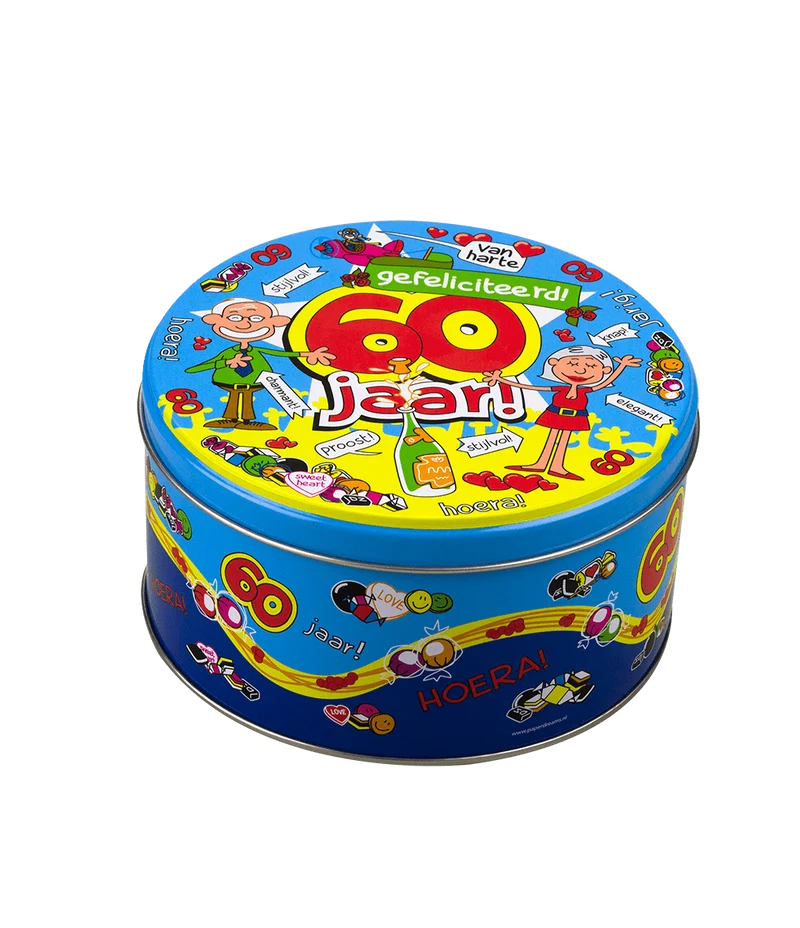 Bonbontrommel 60 Jahre 14cm