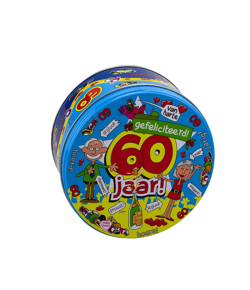 Bonbontrommel 60 Jahre 14cm
