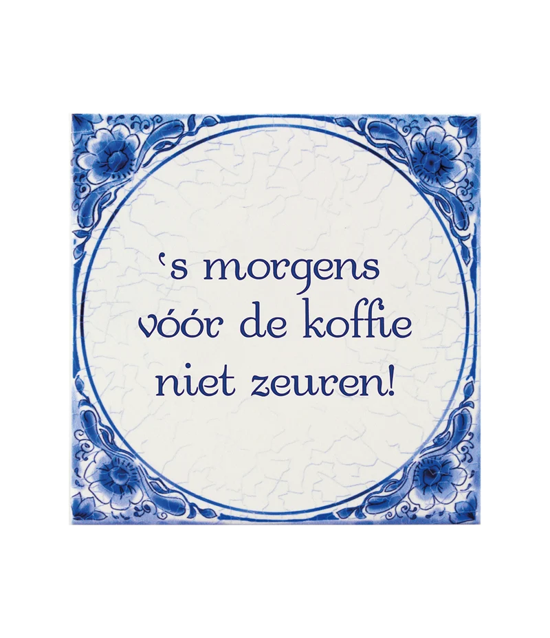 Delfter Blau Fliese 'Morning 14,5cm