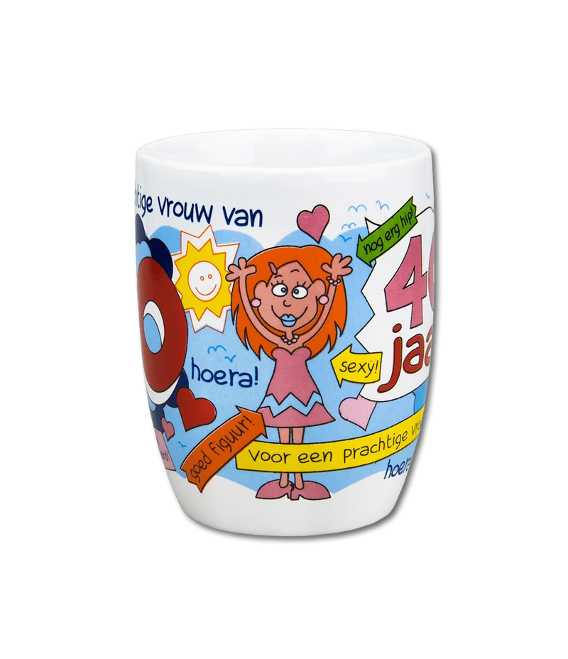 Becher 40 Jahre Frau 12cm