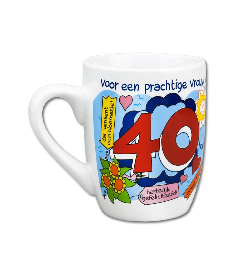 Becher 40 Jahre Frau 12cm