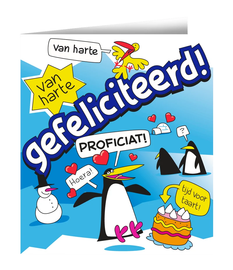 Geburtstagskarte Glückwunsch Cartoon 16,5cm