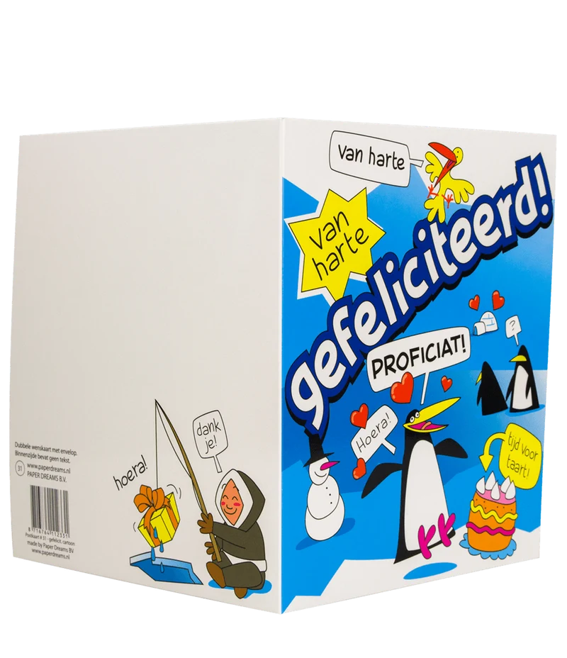 Geburtstagskarte Glückwunsch Cartoon 16,5cm