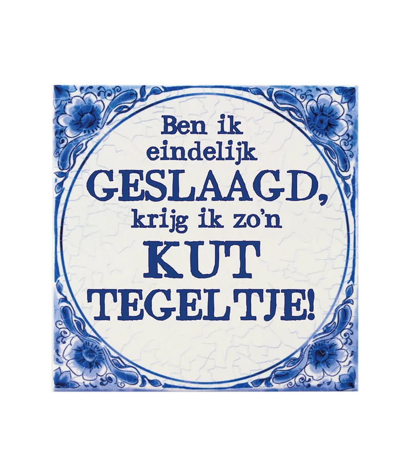 Delfter Blau Fliese Erfolgreiche Fotze 14,5cm