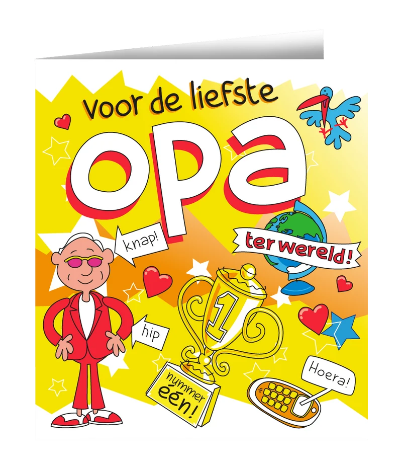 Grußkarte Opa 16,5cm