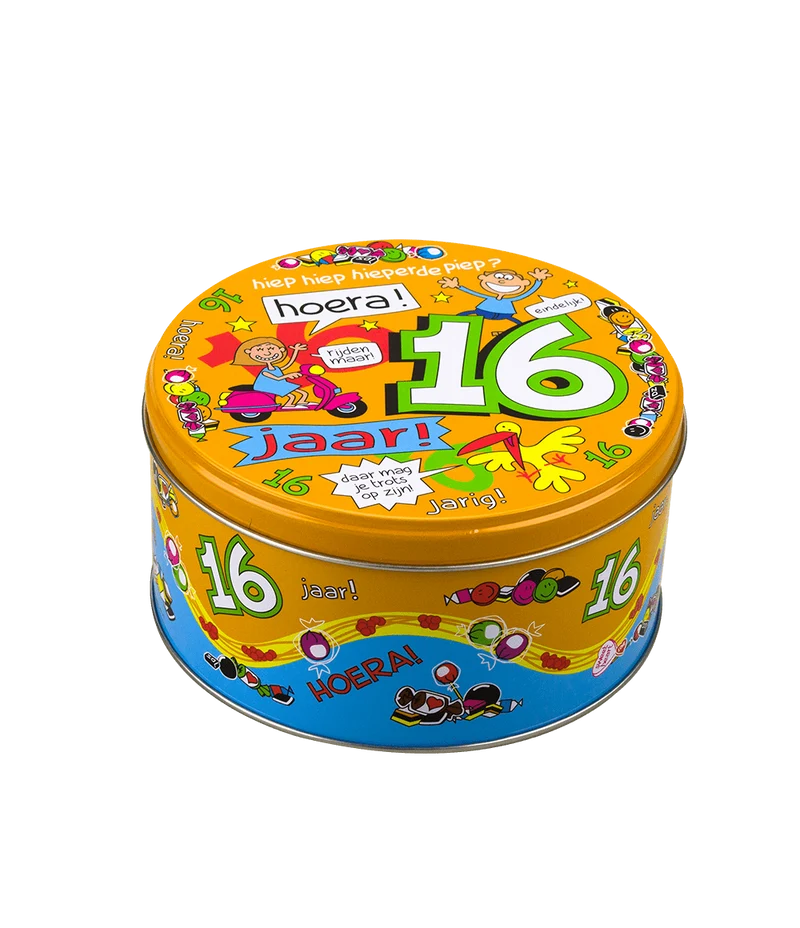 Bonbontrommel 16 Jahre 14cm