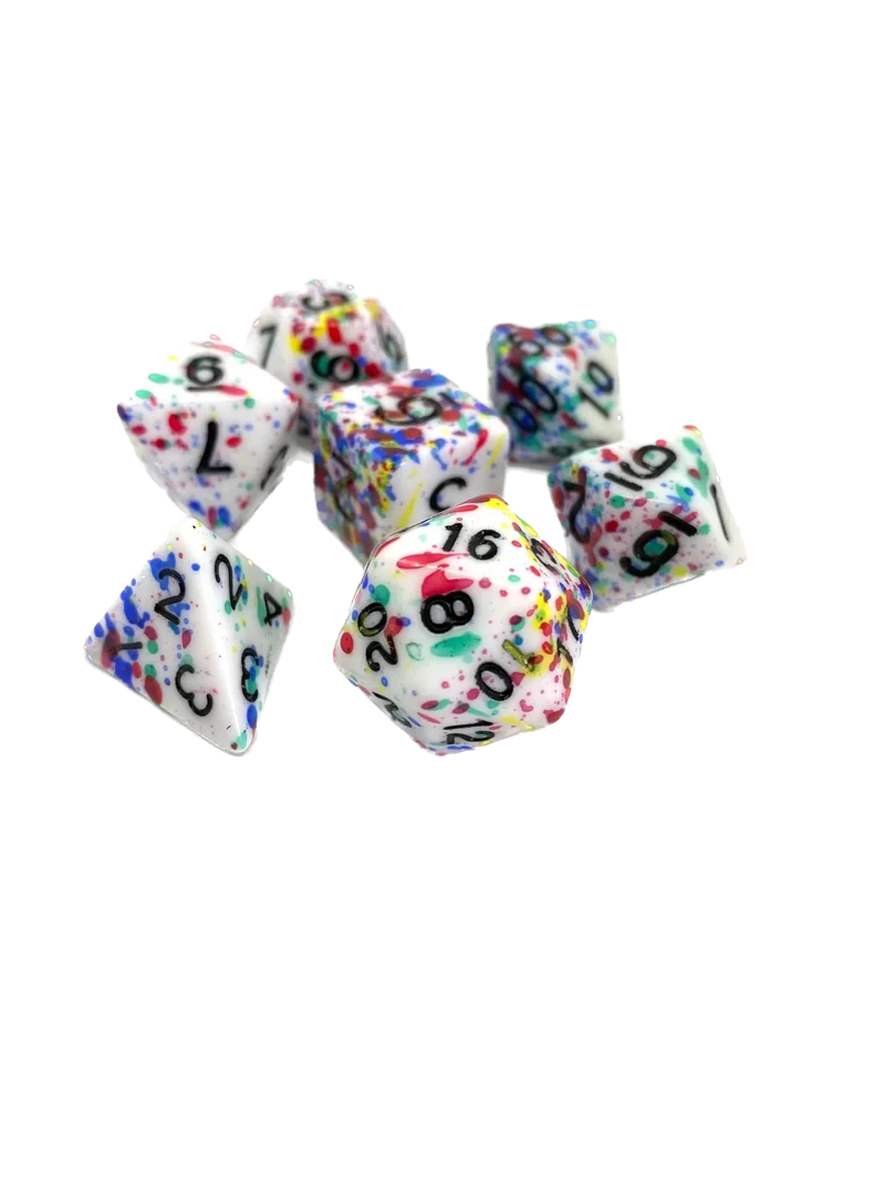 7-teiliges RPG Würfelset Mehrfarbig: Colourful