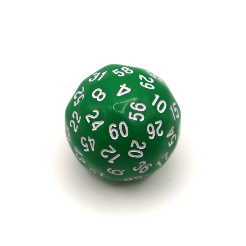D60 Würfel Grün/Weiß