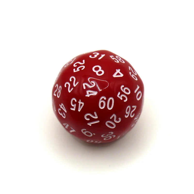 D60 Würfel Rot/Weiß