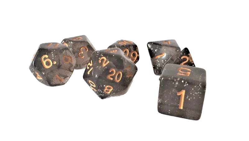 7-teiliges RPG Würfelset Confetti: Starlight