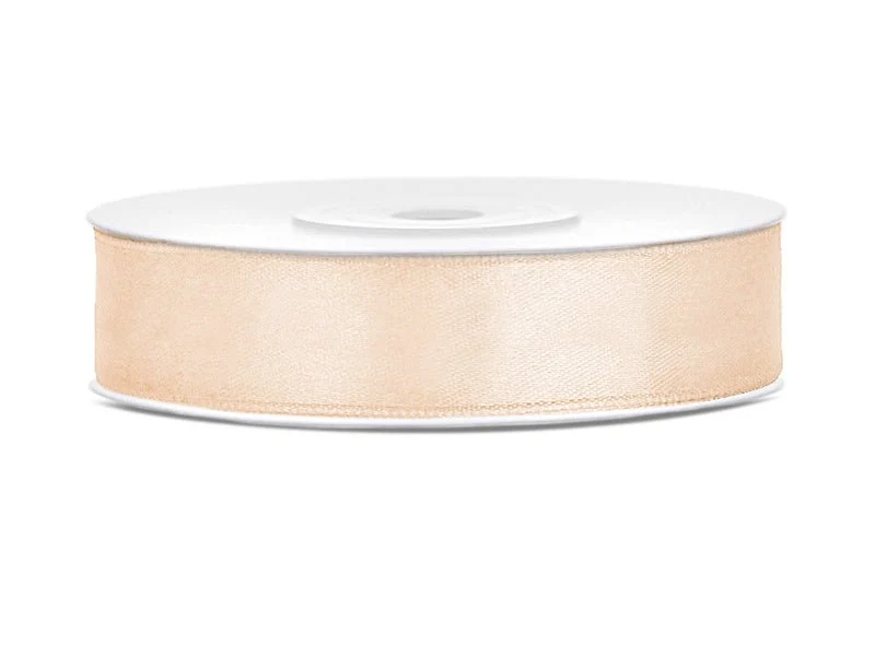 Satinband Vanillecreme 12mm 25m