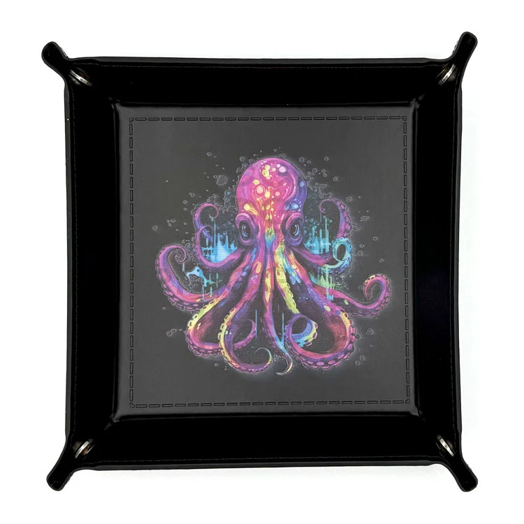 Würfelschale Cthulhu bunt Aquarell