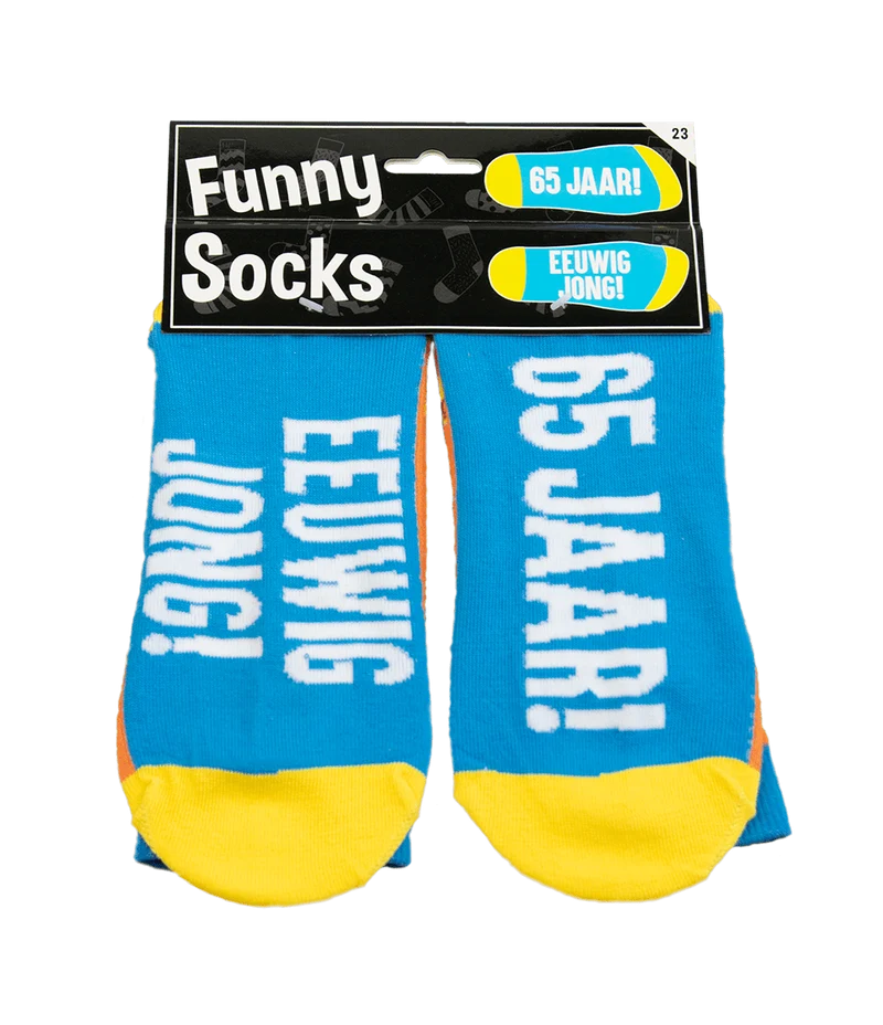 Lustige Socken 65 Jahre Flaggen 1 Paar