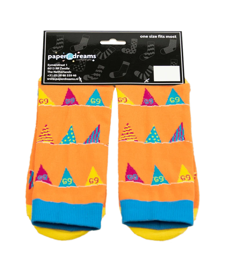 Lustige Socken 65 Jahre Flaggen 1 Paar