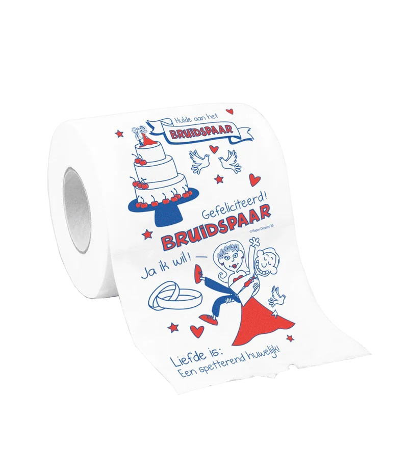 Toilettenpapier Brautpaar