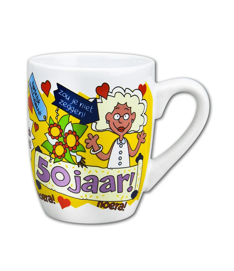 Becher 50 Jahre Frau 12cm