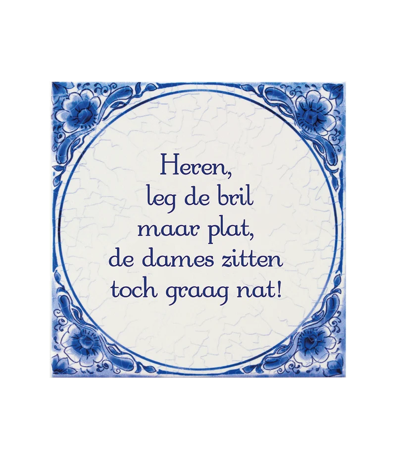 Delfter Blau Kachel Gläser Flach 14,5cm