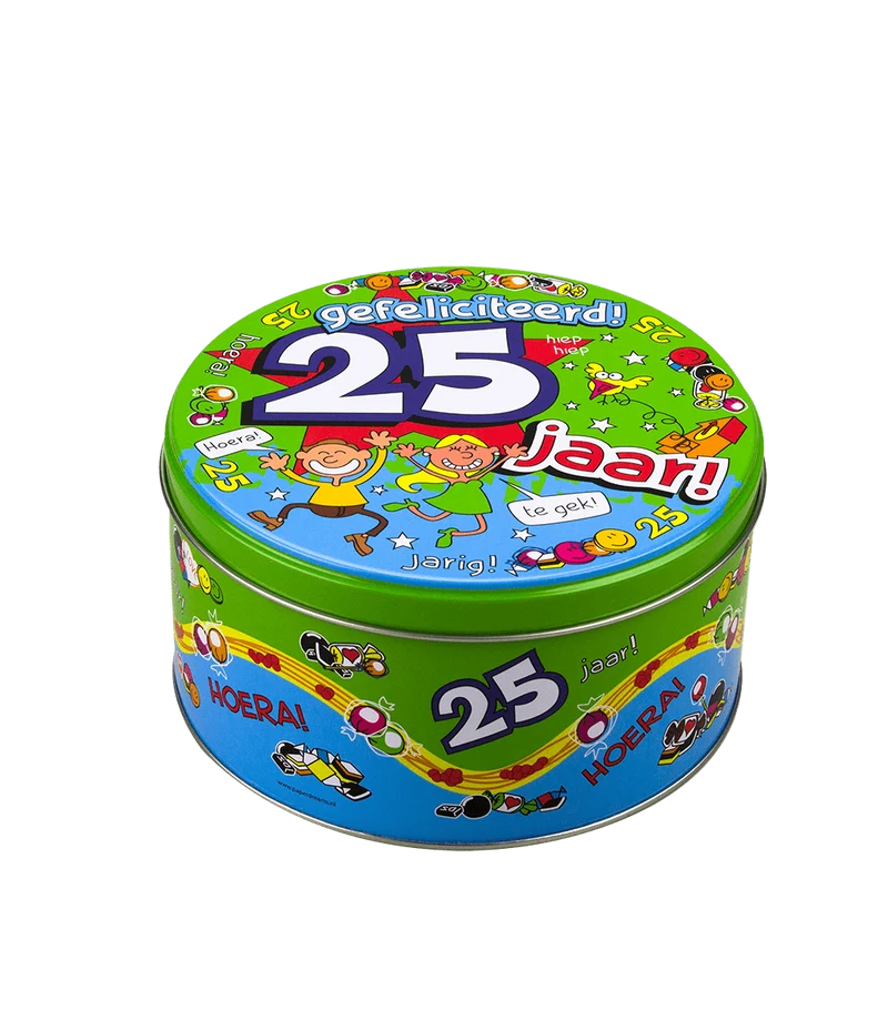 Bonbontrommel 25 Jahre 14cm
