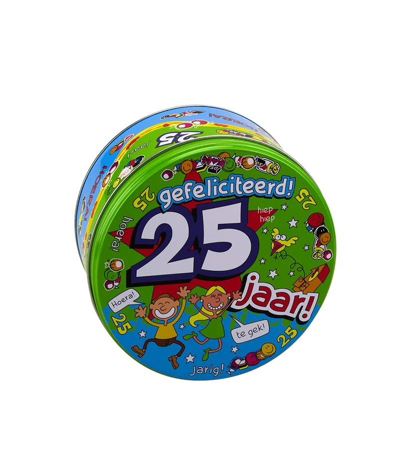 Bonbontrommel 25 Jahre 14cm