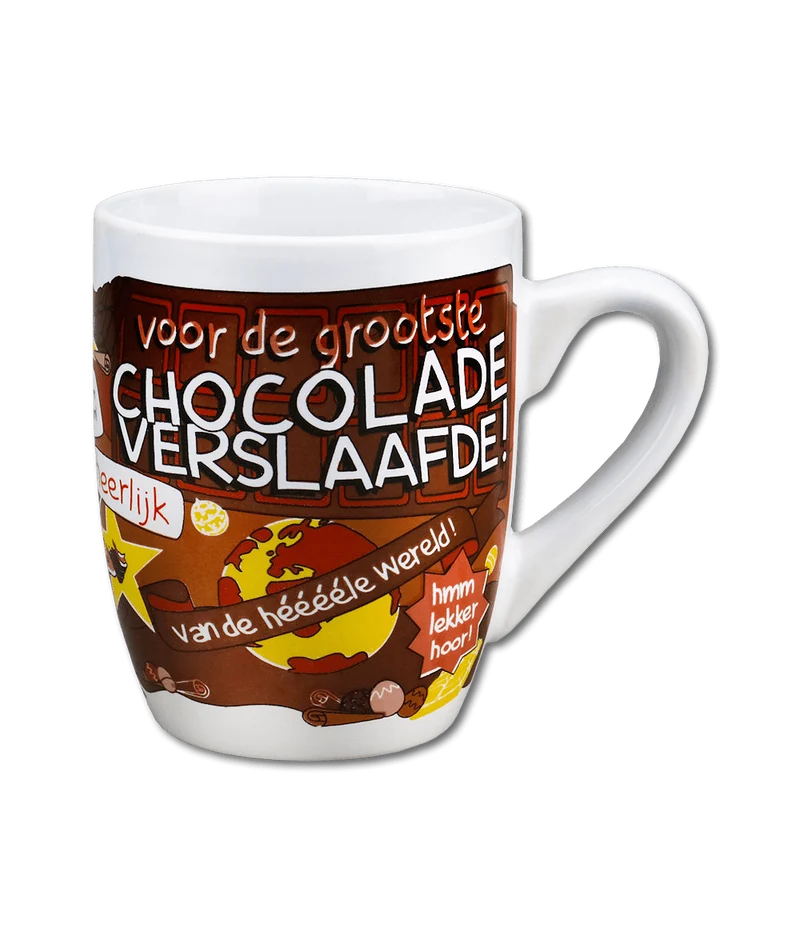 Becher Schokoladensüchtig 12cm