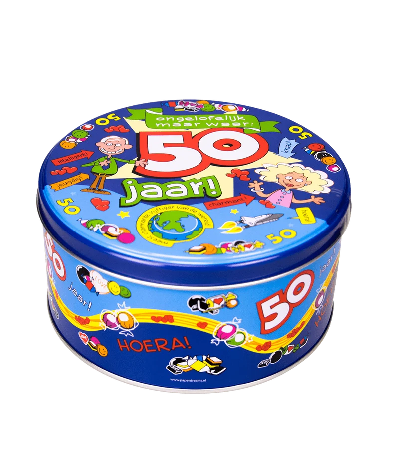 Bonbontrommel 50 Jahre 14cm