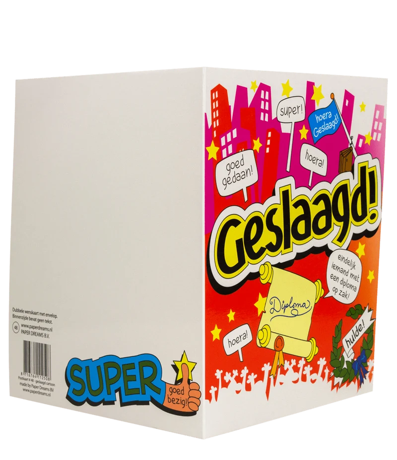 Grußkarte bestanden 16,5 cm