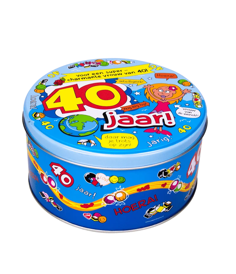 Bonbontrommel 40 Jahre Frau 14cm
